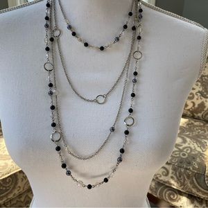 White House Black Market Multi strand Beaded Convertible Necklace